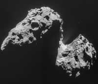 Comet 67P, the target of the Rosetta mission
