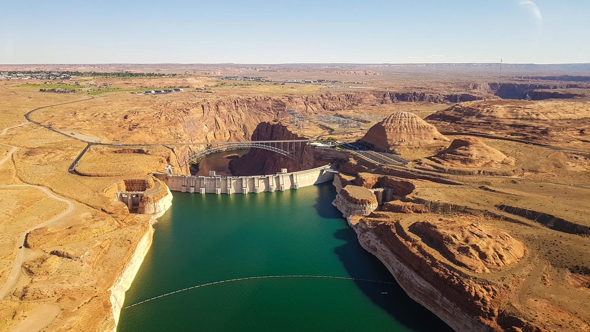 Lake Powell reservoir, Arizona, USA, providing the precious resource of fresh water
