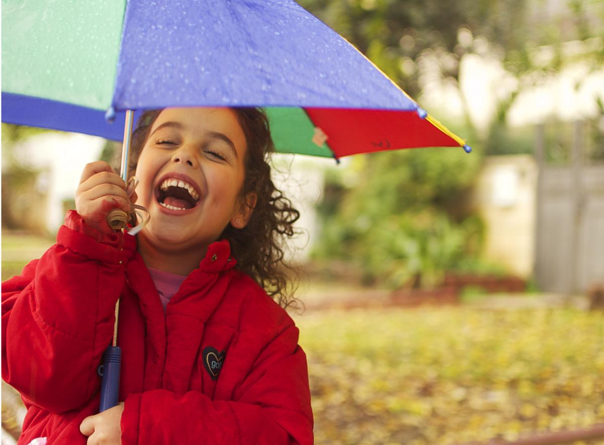 girl laughing