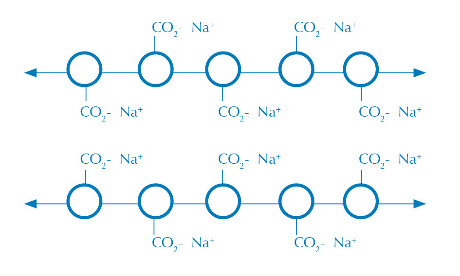 alginate polymer without crosslinking