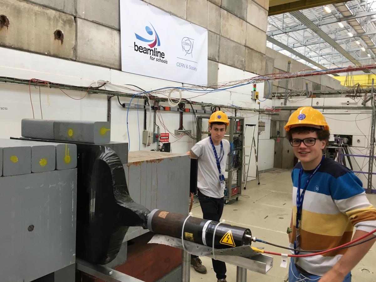 A beamline area at CERN is made available to students