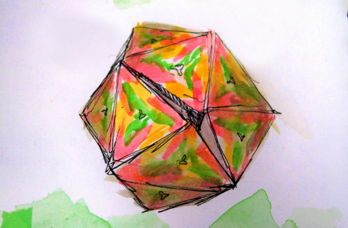 'Icosahedron assembly' by Rebecca Sheng
