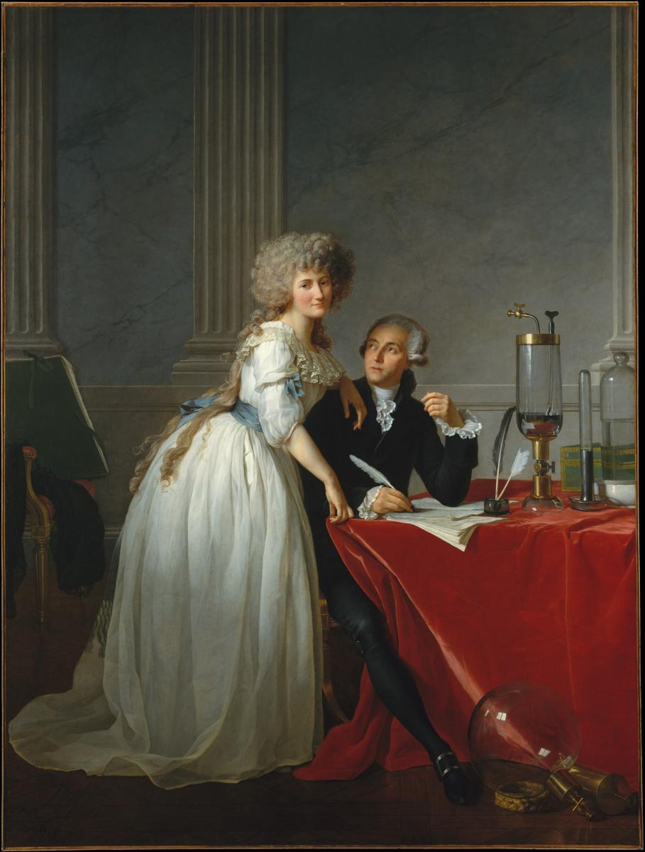 Portrait of Marie-Anne and Antoine Lavoisier by Jacques-Louis David (1788)