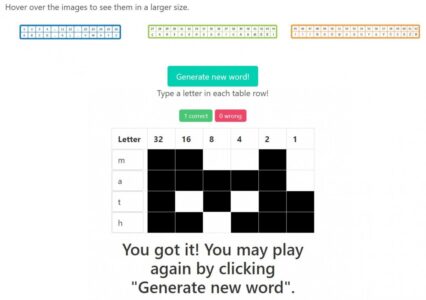Teaching binary code with a secret word challenge – Science in School