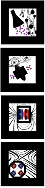 I simboli dei differenti cubi che compongono acceleratAR.