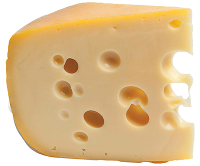 a piece of cheese