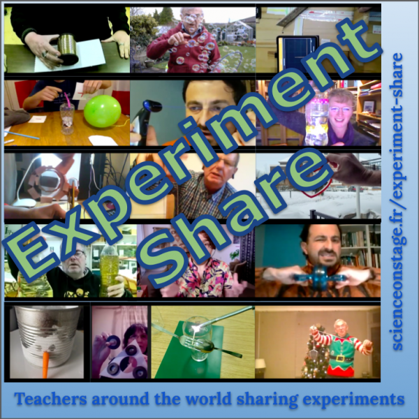 A collection of images from the experiment share project, with teachers around the world sharing their favourite experiment.